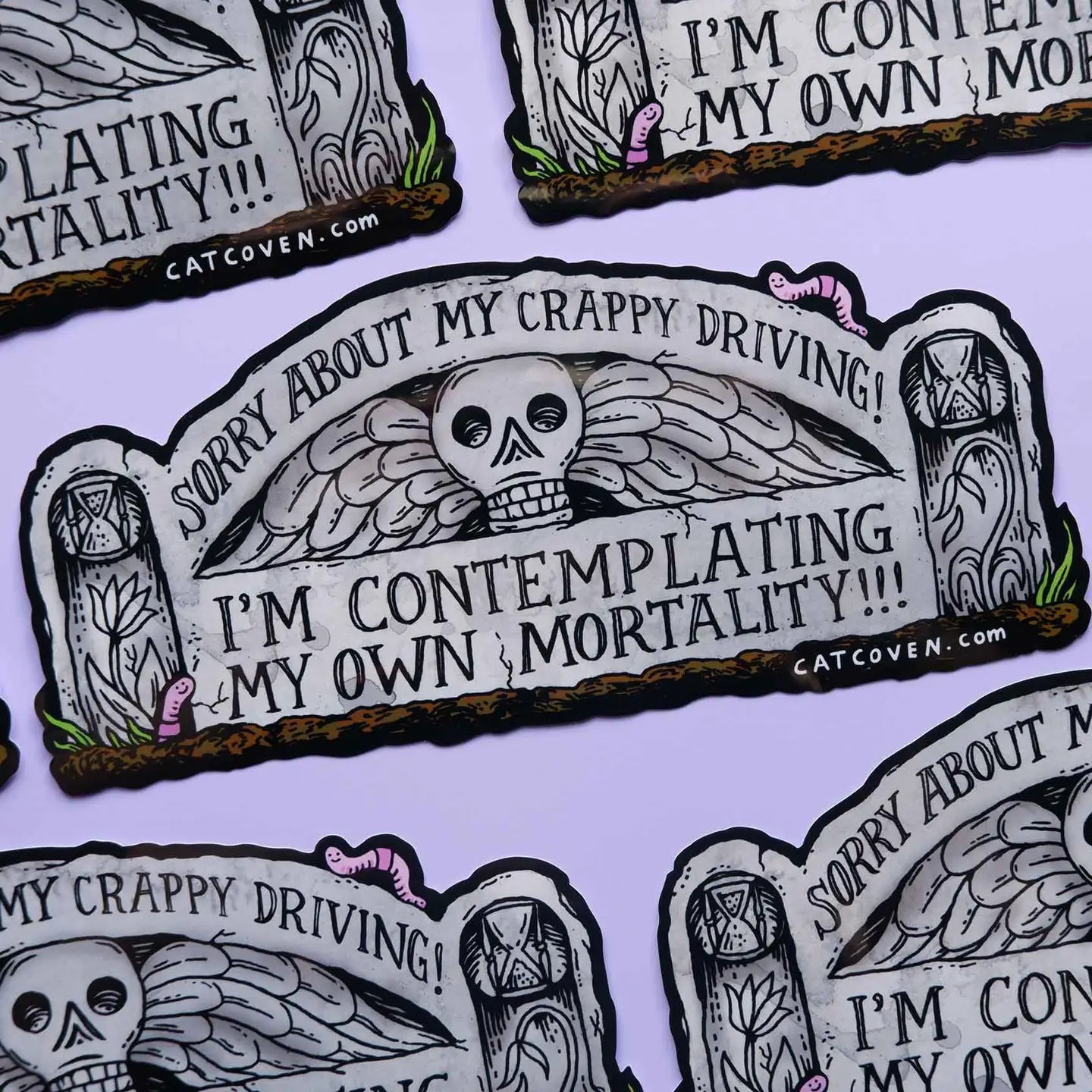 Cat Coven Decor > Stickers Bumper Sticker - "Morality" 39299836 MORT-BUMP-STICK