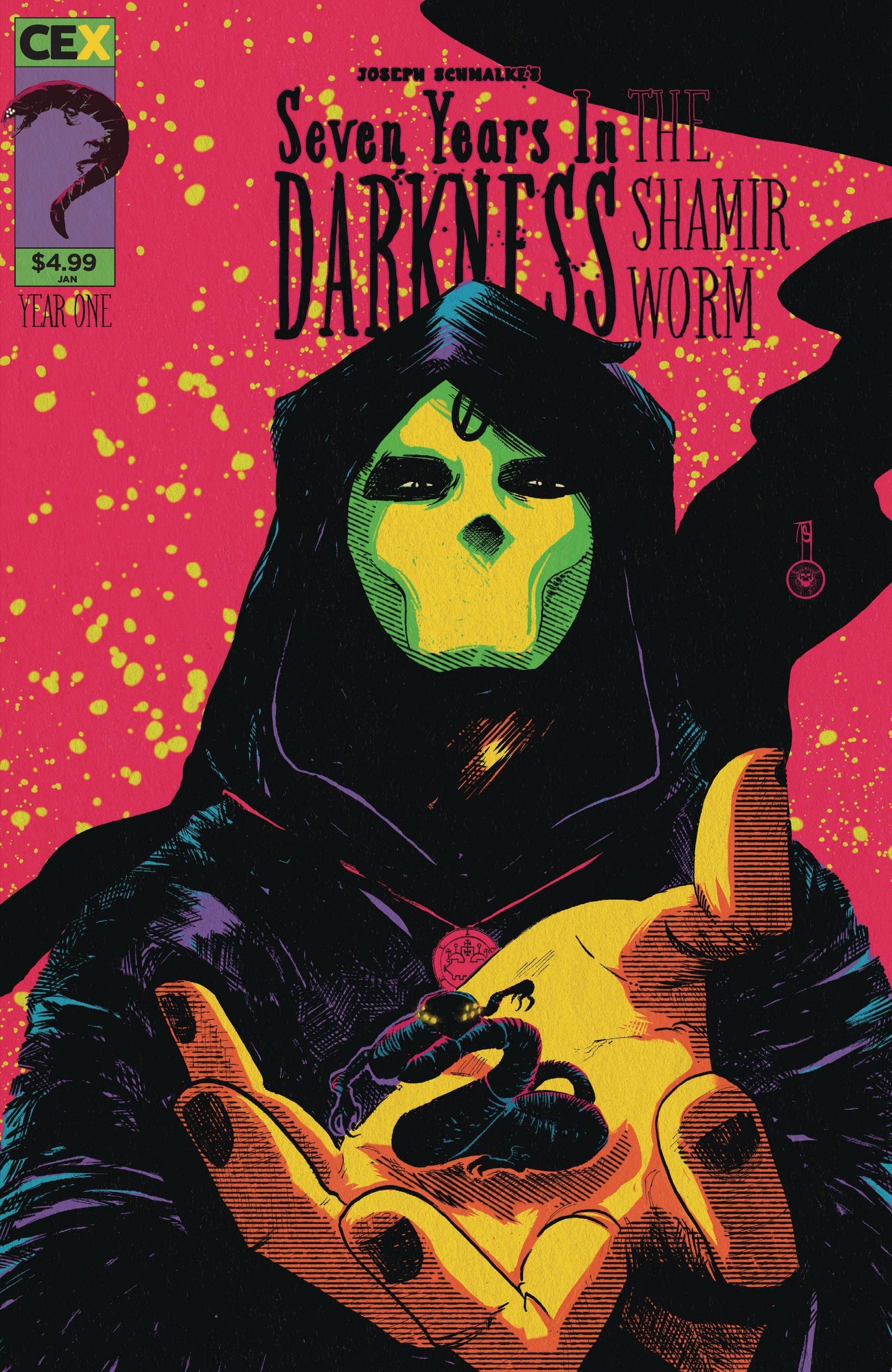 CEX Publishing Comic Books SEVEN YEARS DARKNESS SHAMIR WORM ONE SHOT CVR B SCHMALKE 79394597454200521 OCT231639