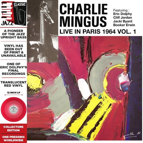 Charlie Mingus Music > Vinyl Records Charlie Mingus - Live in Paris, 1964 Vol. 1 (Colored Vinyl, Translucent Red, Deluxe Edition, Limited Edition, Remastered) 3700477838010 LLM783801.1