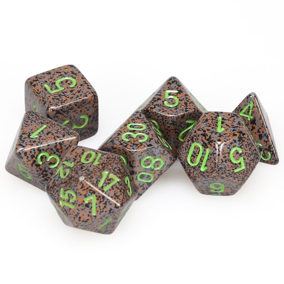 Chessex Dice > Chessex 7-Set Cube Speckled Earth 601982021023 CHX25310