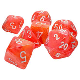 Chessex Dice > Chessex 7-set Mega Hedrals: Festive Dahlia/White 601982048099 CHX22553