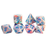 Chessex Dice > Chessex 7-set Mega Hedrals: Festive Pop Art/Blue 601982048013 CHX22544