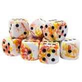 Chessex Dice > Chessex Chessex: d6Cube 12ct - 16mm Brush, Sunrise 601982047344 CHX24603