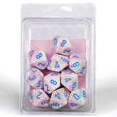 Chessex Dice > Chessex Chessex: Dice Menagerie 10ct - Clamshell Festive Pop-Art with Blue (d10) 601982016036 CHX27344