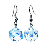 Chessex Dice > Chessex Hook Earrings Borealis Icicle Mini d20 Pair 601982036928 CHX54211