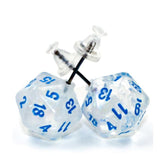 Chessex Dice > Chessex Stud Earrings Borealis Icicle Mini d20 Pair 601982037048 CHX54511