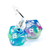 Chessex Dice > Chessex Stud Earrings Festive Waterlilly Mini d20 Pair 601982037024 CHX54509