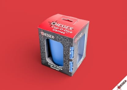 Chessex Game Supplies > Dice Towers/Trays/Cups CUP-O-DICE GAMES BLUE 601982076764 CHX89106