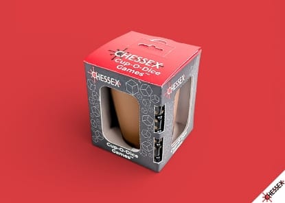 Chessex Game Supplies > Dice Towers/Trays/Cups CUP-O-DICE GAMES BROWN 601982076788 CHX89109