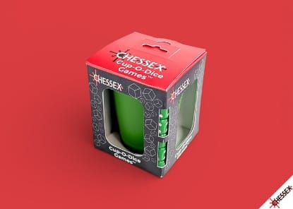 Chessex Game Supplies > Dice Towers/Trays/Cups CUP-O-DICE GAMES GREEN 601982076856 CHX89135