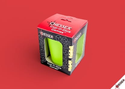 Chessex Game Supplies > Dice Towers/Trays/Cups CUP-O-DICE GAMES NEON GREEN 601982076832 CHX89125