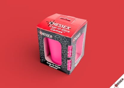 Chessex Game Supplies > Dice Towers/Trays/Cups CUP-O-DICE GAMES NEON PINK 601982076825 CHX89124