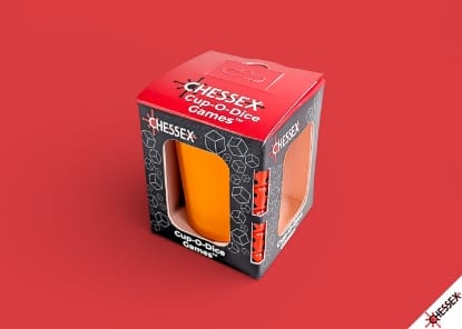 Chessex Game Supplies > Dice Towers/Trays/Cups CUP-O-DICE GAMES ORANGE 601982076740 CHX89103
