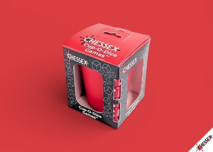 Chessex Game Supplies > Dice Towers/Trays/Cups CUP-O-DICE GAMES RED 601982076757 CHX89104