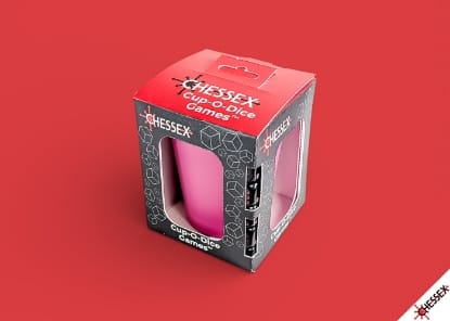 Chessex Game Supplies > Dice Towers/Trays/Cups CUP-O-DICE GAMES ROSE 601982076801 CHX89114