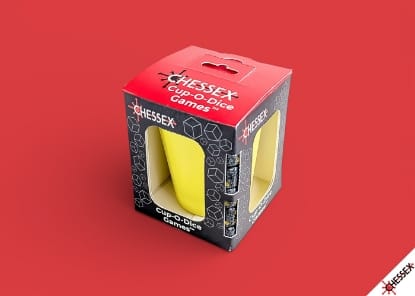 Chessex Game Supplies > Dice Towers/Trays/Cups CUP-O-DICE GAMES YELLOW 601982076733 CHX89102