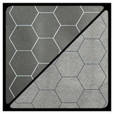 Chessex Game Supplies > Playmats Chessex: Reversible Battlemat - 1" Black-Grey Hexes 601982033958 CHX 96680