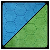 Chessex Game Supplies > Playmats Chessex: Reversible Battlemat - 1" Blue-Green Hexes 601982033897 CHX 96665