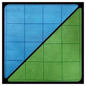 Chessex Game Supplies > Playmats Chessex: Reversible Battlemat - 1" Blue-Green Squares 601982033866 CHX 96465