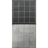 Chessex Game Supplies > Playmats Chessex: Reversible Megamat - 1" Black-Grey Squares 601982034047 CHX 97480