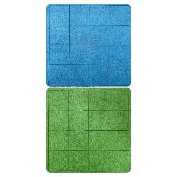 Chessex: Reversible Megamat - 1" Blue-Green Squares