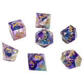 Chronicle RPG Accessories Dice > Other Dice 7-Set Nebula Liquid Core Purple Blue 9359627008526 CHR60062