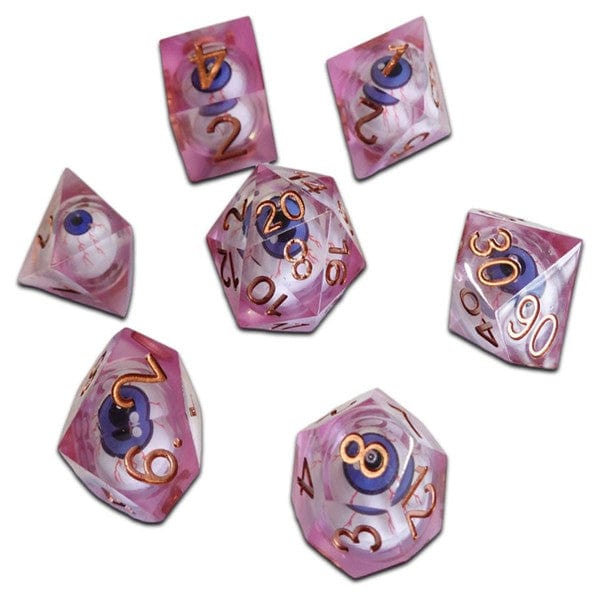 Chronicle RPG Accessories Pty Ltd Dice > Other Dice 7-Set Cube Molten Pink ICU 9359627007055 CHR60044