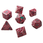 Chronicle RPG Accessories Pty Ltd Dice > Other Dice 7-Set Dragonscale Metal - Red 9359627008984 CHR60108