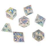 Chronicle RPG Accessories Pty Ltd Dice > Other Dice 7-Set Sharp Resin Dice Icy Sparkle 9359627009813 CHR60191