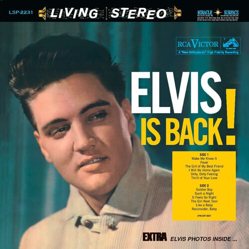 City Hall Records Music > Vinyl Records Elvis Presley - Elvis Is Back (180 Gram Vinyl, Reissue) 4260019712578 SSCQ2231.1