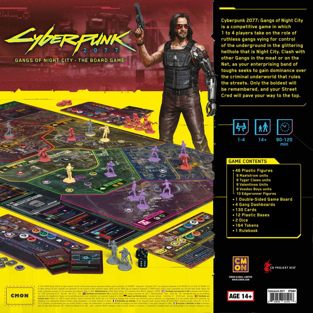 CMON Board Games > Large Box Games Cyberpunk 2077 - Gangs of Night City 889696015457 CPG001