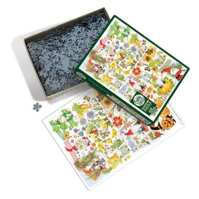 Cobble Hill Puzzles > Jigsaw Puzzles A Happy Gnome Life (1000 Piece Puzzle) 625012402613 40261