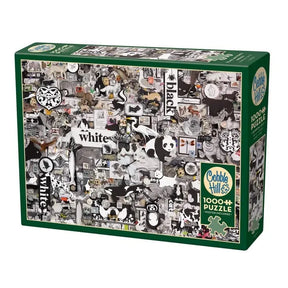 Cobble Hill Puzzles > Jigsaw Puzzles Black and White: Animals (1000 Piece Puzzle) 625012400435 40043