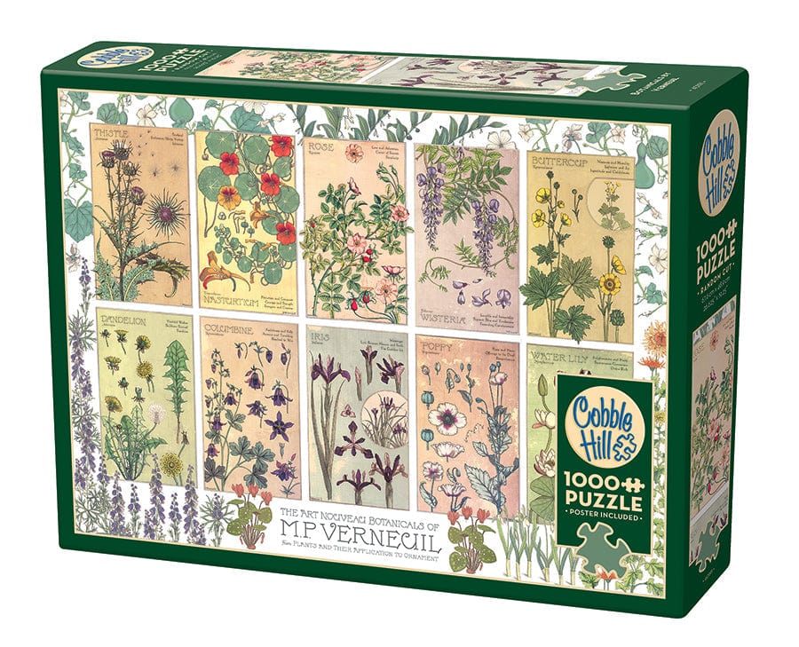 Cobble Hill Puzzles > Jigsaw Puzzles Botanicals by Verneuil (1000 Piece Puzzle) 625012401913 40191