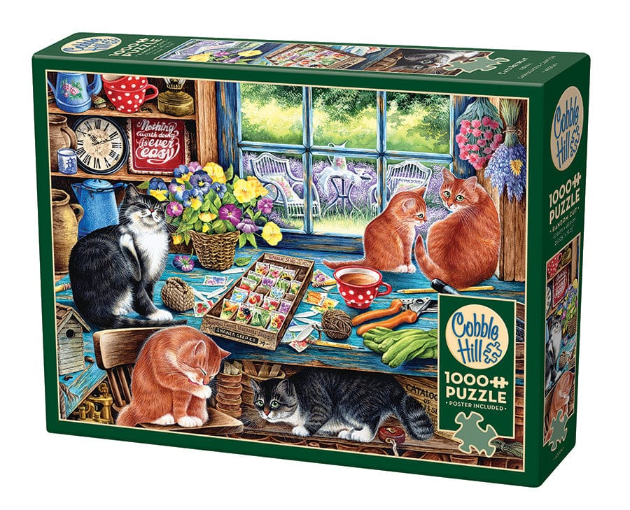 Cobble Hill Puzzles > Jigsaw Puzzles Cats Retreat (1000 Piece Puzzle) 625012402040 40204