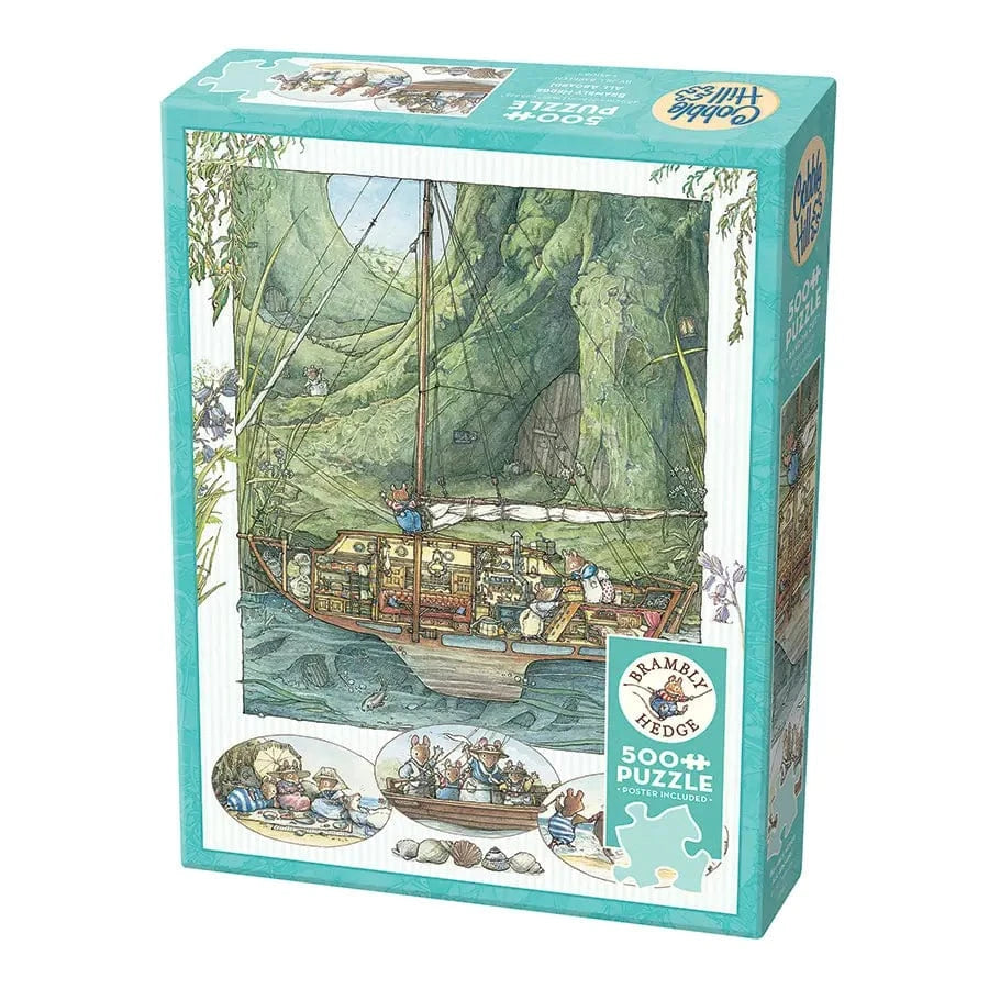 Cobble Hill Puzzles > Jigsaw Puzzles COBBLE HILL: BRAMBLY HEDGE - ALL ABOARD 500 PC PUZZLE 625012451062 45106