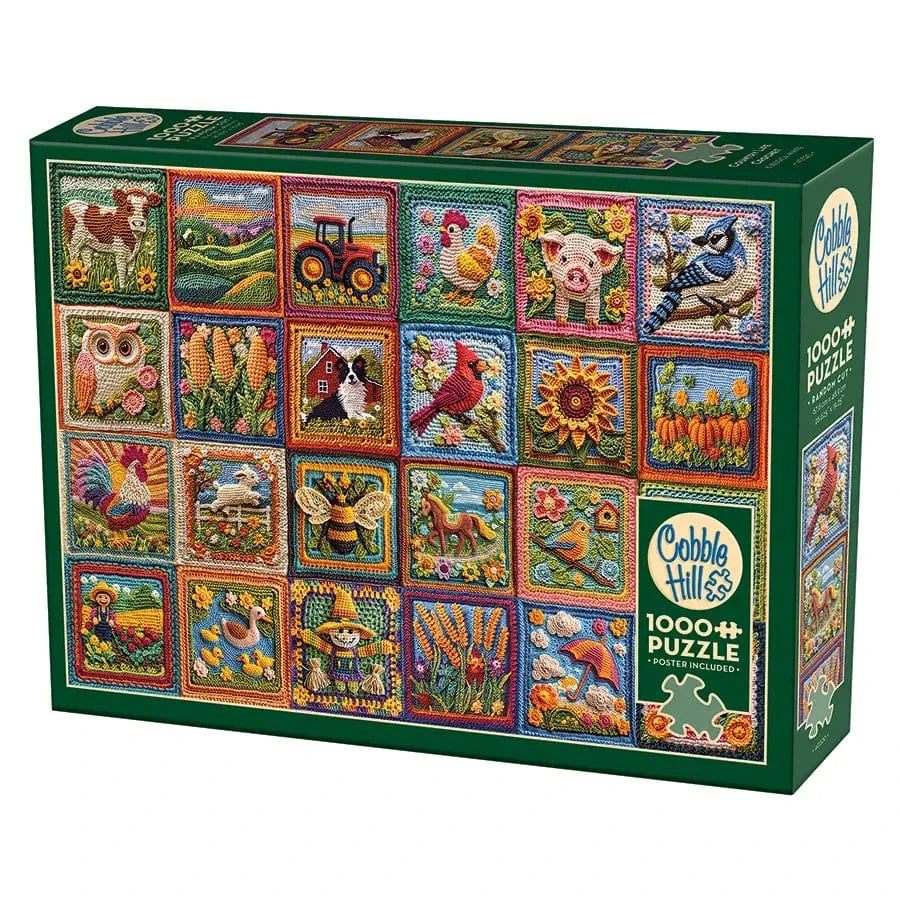 Cobble Hill Puzzles > Jigsaw Puzzles COBBLE HILL: COUNTRY LIFE CROCHET 1000 PC PUZZLE 625012403207 40320