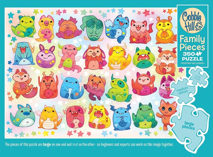 Cobble Hill Puzzles > Jigsaw Puzzles Cobble Hill: Little Monsters - 350pc Jigsaw Puzzle 625012470551 CH47055