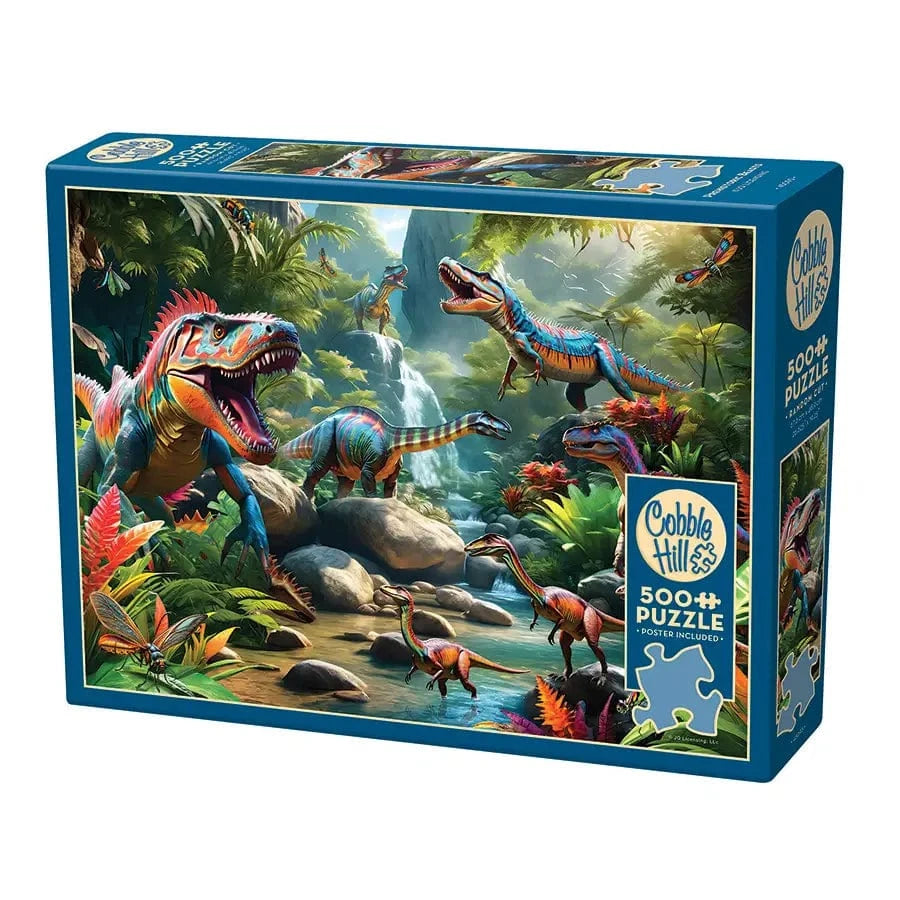 Cobble Hill Puzzles > Jigsaw Puzzles COBBLE HILL: PREHISTORIC BEASTS 500 PC PUZZLE 625012450935 45093