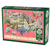 Cobble Hill Puzzles > Jigsaw Puzzles COBBLE HILL: STATE FLOWERS OF AMERICA 1000 PC PUZZLE 625012403153 40315