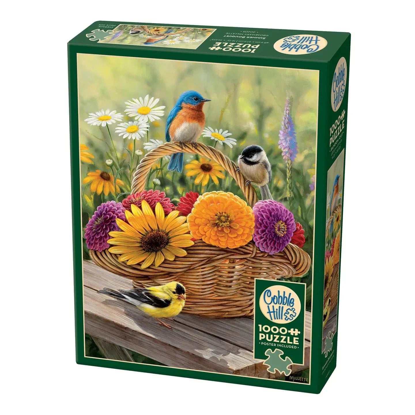 Cobble Hill Puzzles > Jigsaw Puzzles COBBLE HILL: SUMMER BOUQUET 1000 PC PUZZLE 625012571739 40205