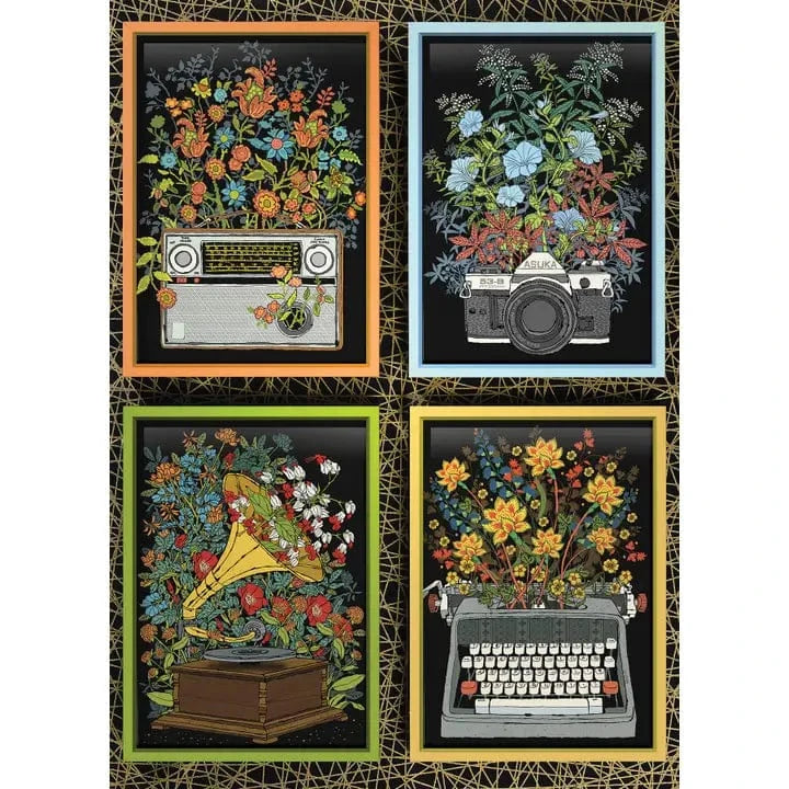 Cobble Hill Puzzles > Jigsaw Puzzles Floral Objects (1000 Piece Puzzle) 625012401340 40134