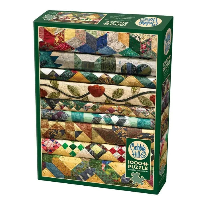 Cobble Hill Puzzles > Jigsaw Puzzles Grandma's Quilts (1000 Piece Puzzle) 625012400473 40047