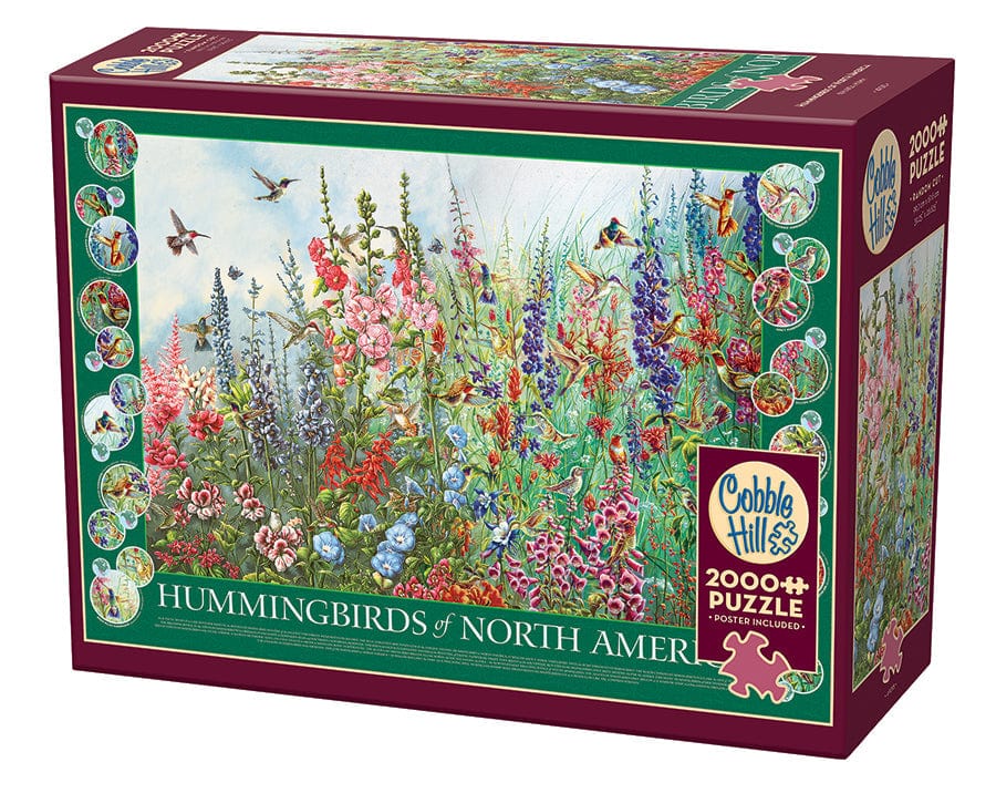 Cobble Hill Puzzles > Jigsaw Puzzles Hummingbirds of North America (2000 Piece Puzzle) 625012490153 49015