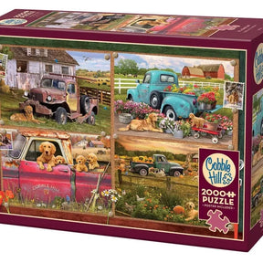 Cobble Hill Puzzles > Jigsaw Puzzles It's a Dog's Life (2000 Piece Puzzle) 625012490184 49018