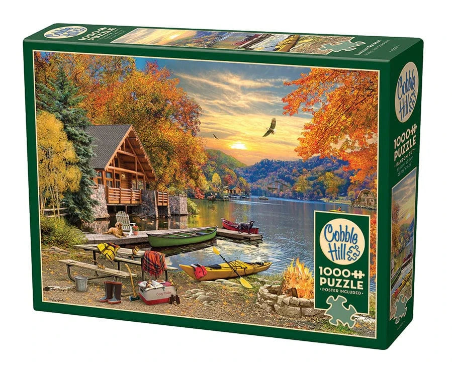 Cobble Hill Puzzles > Jigsaw Puzzles Lakeside Retreat 1000pc Puzzle 625012402279 40227
