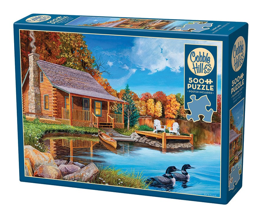 Cobble Hill Puzzles > Jigsaw Puzzles Loon Lake (500 Piece Puzzle) 625012450676 45067