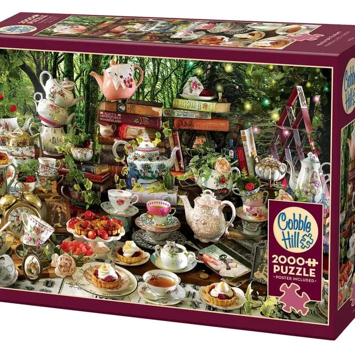 Cobble Hill Puzzles > Jigsaw Puzzles Mad Hatter's Tea Party (2000 Piece Puzzle) 625012490047 49004