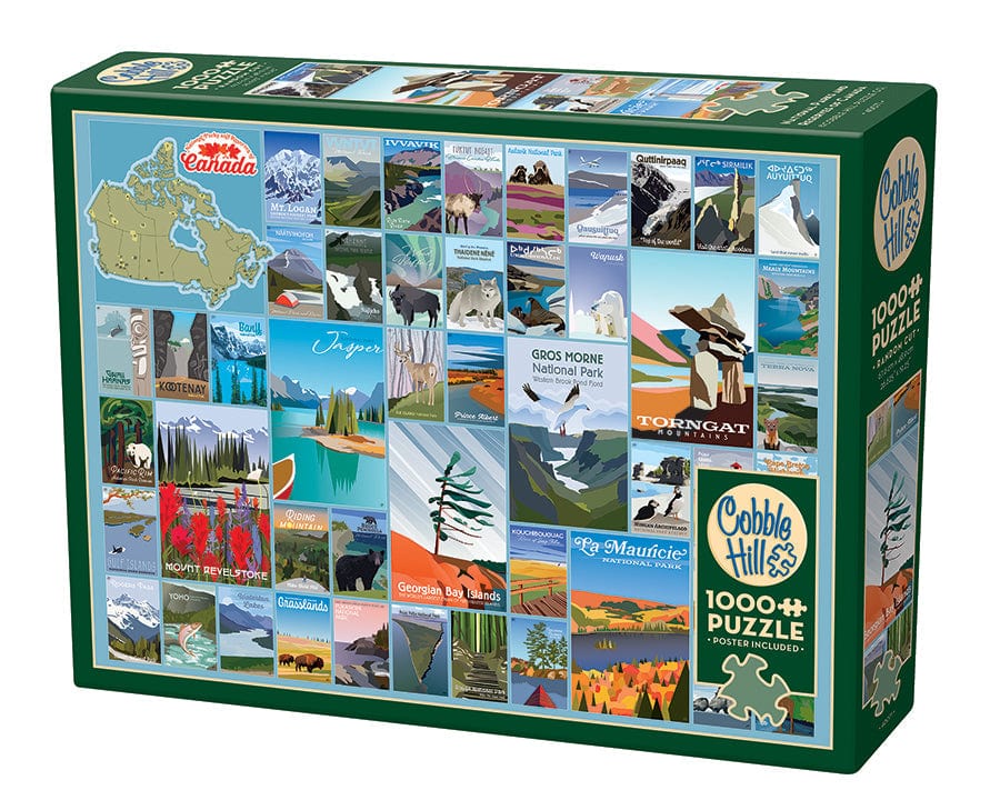 Cobble Hill Puzzles > Jigsaw Puzzles National Parks and Reserves of Canada (1000 Piece Puzzle) 625012400718 40071