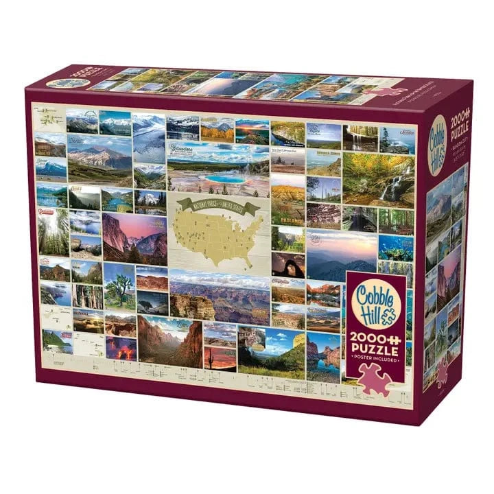 Cobble Hill Puzzles > Jigsaw Puzzles National Parks of the United States (2000 Piece Puzzle) 625012490061 49006